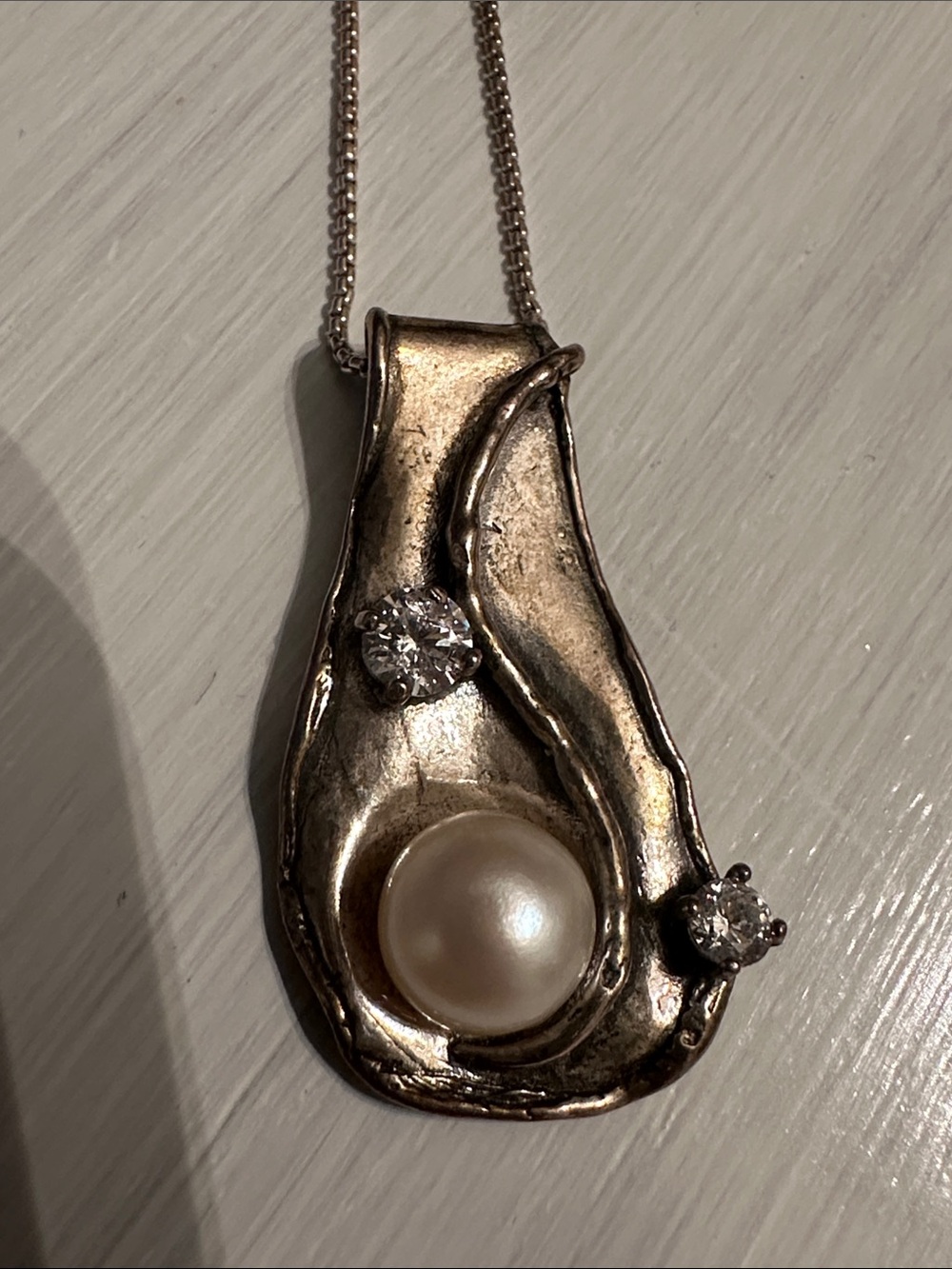 Rubi sterling silver 925 pendant necklace with sterling silver chain
